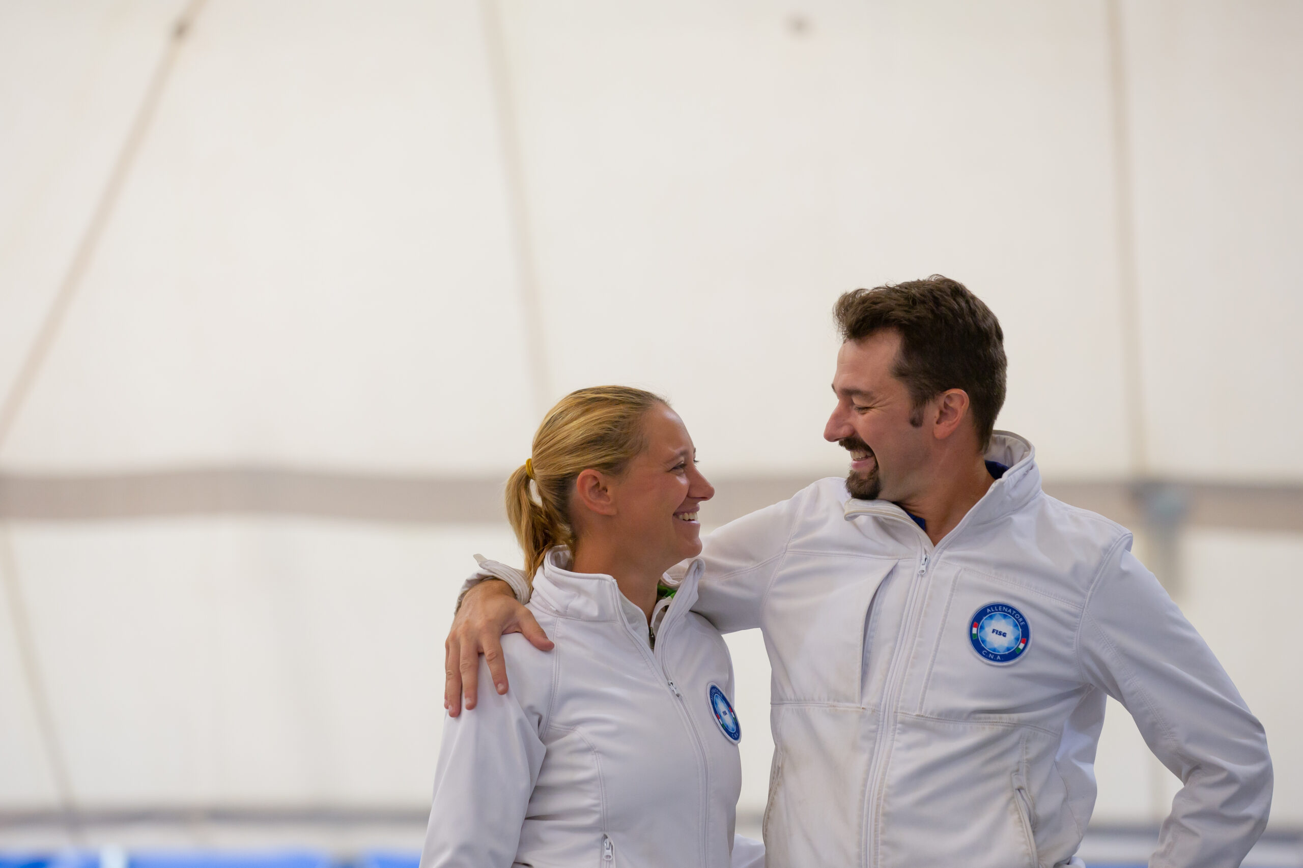 I fondatori di Ice Emotion insieme sulla pista di ghiaccio